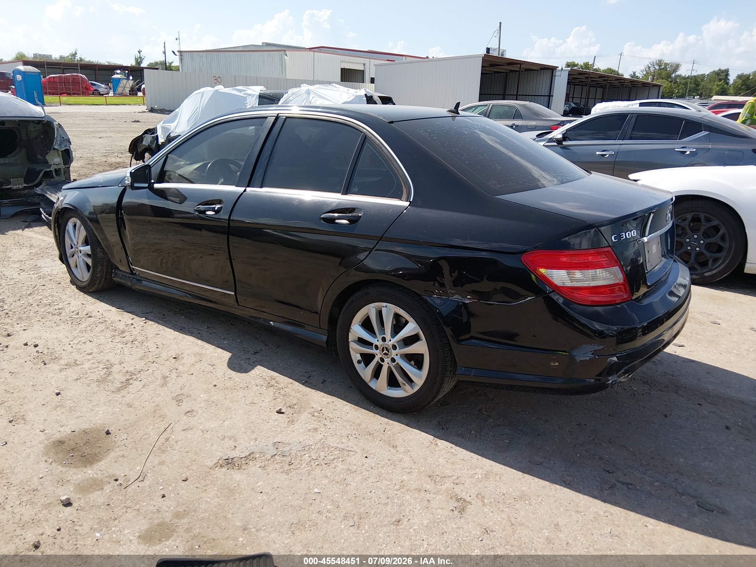 2010 Mercedes-benz C 300 Luxury/sport Black vin: WDDGF5EB8AR086696