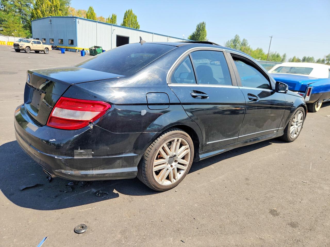 2010 Mercedes-benz C 300 Black vin: WDDGF5EB8AR109653