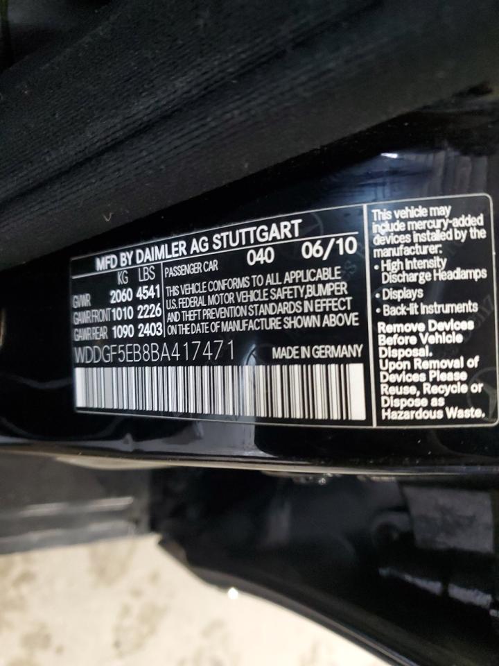 2011 Mercedes-benz C 300 Черный vin: WDDGF5EB8BA417471