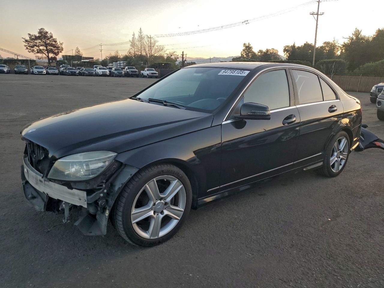 2011 Mercedes-benz C 300 Black vin: WDDGF5EB8BA511656