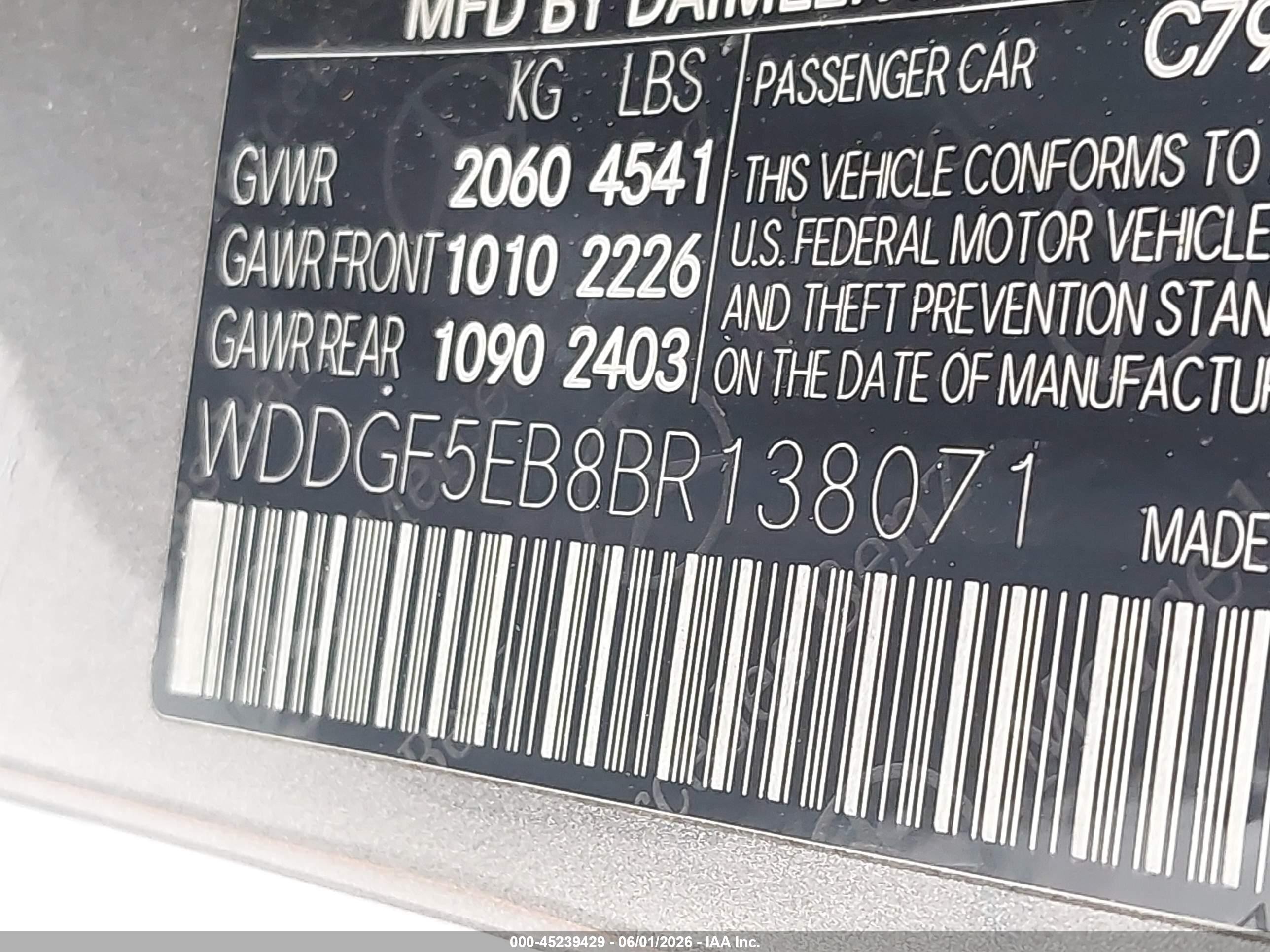 2011 Mercedes-benz C 300 Luxury/sport Gray vin: WDDGF5EB8BR138071