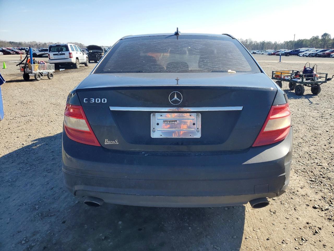 2011 Mercedes-benz C 300 Черный vin: WDDGF5EB8BR156067