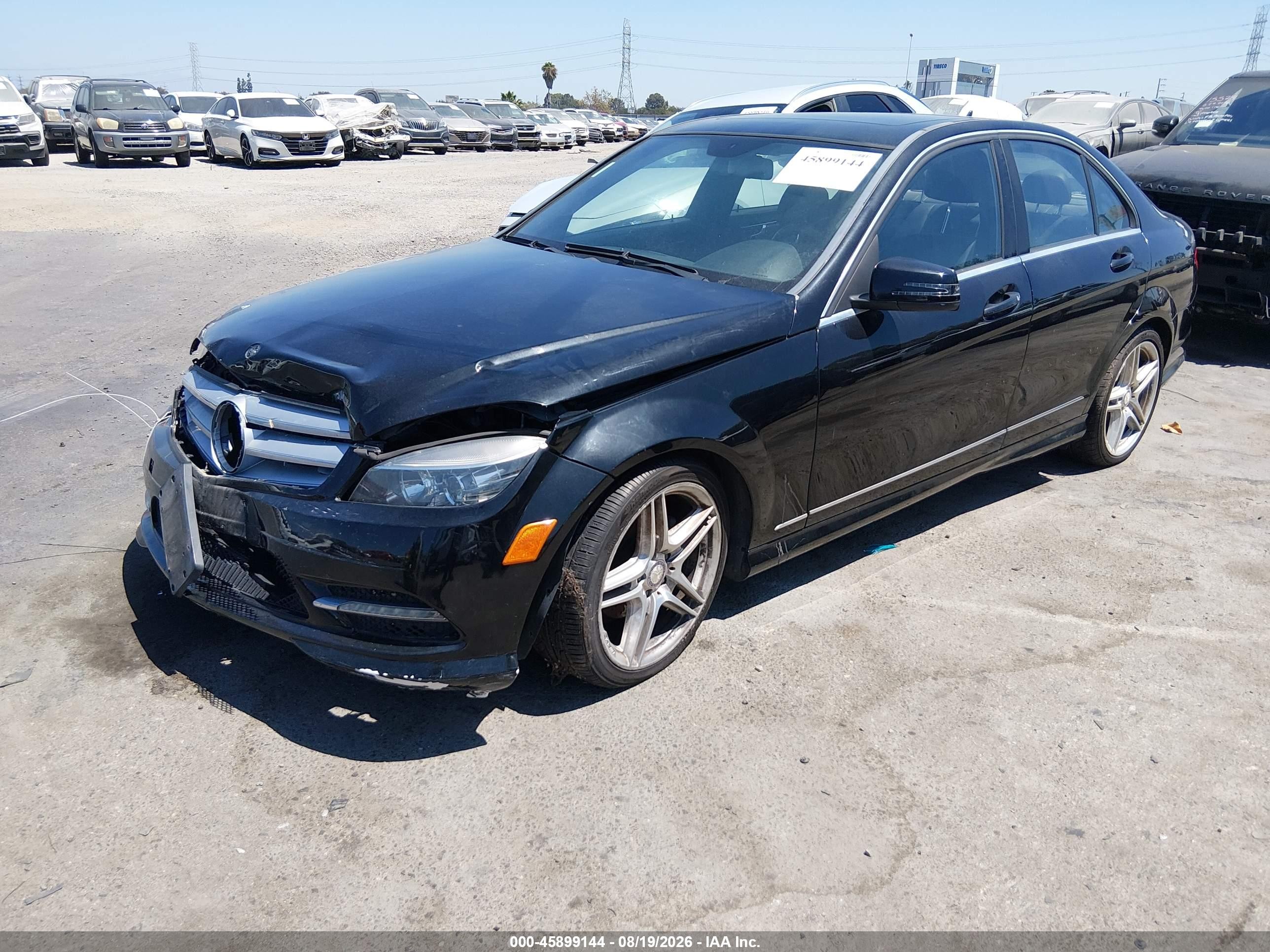 2011 Mercedes-benz C 300 Sport Black vin: WDDGF5EB8BR176691