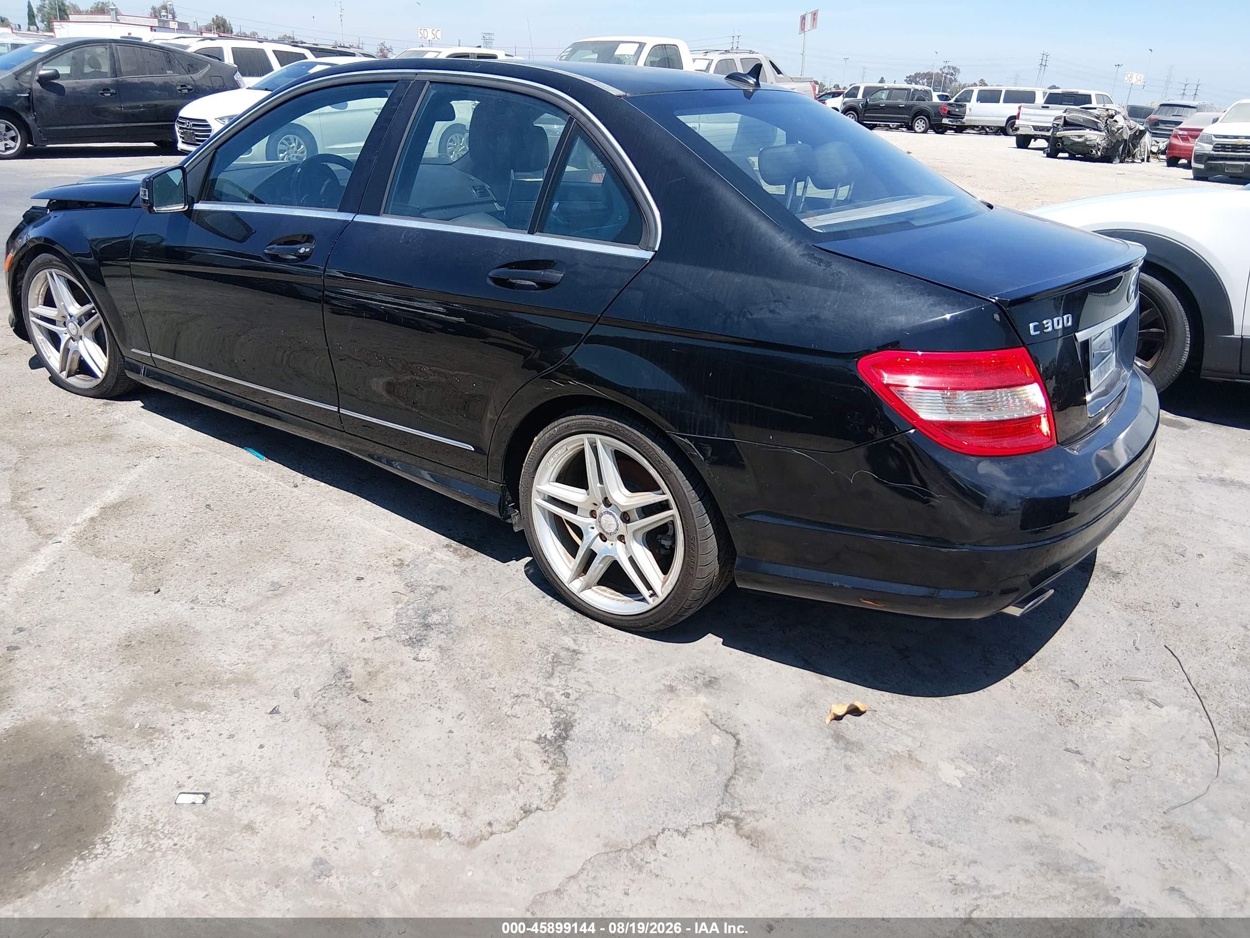 2011 Mercedes-benz C 300 Sport Black vin: WDDGF5EB8BR176691