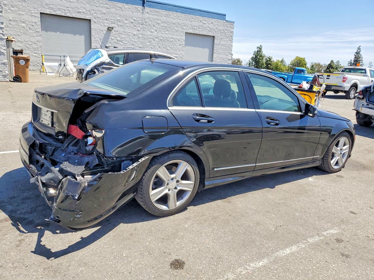 2010 Mercedes-benz C 300 Black vin: WDDGF5EB9AF496182