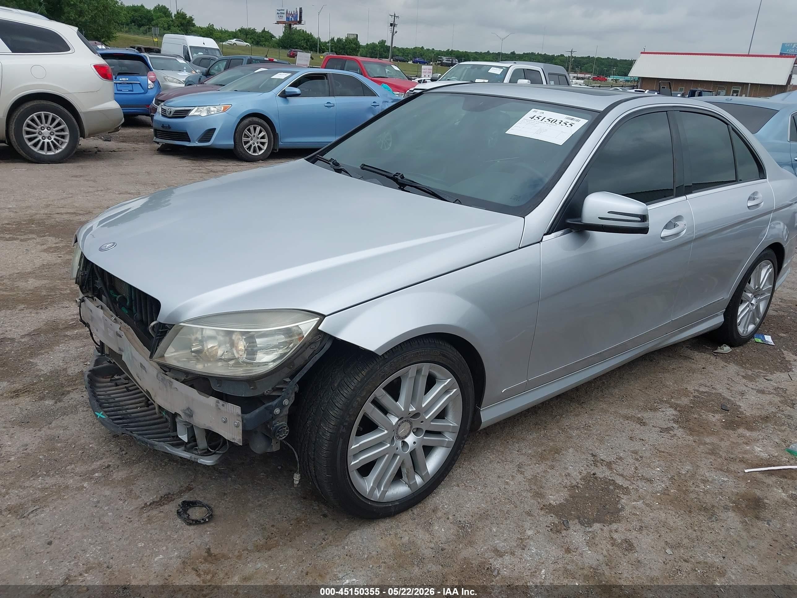 2010 Mercedes-benz C 300 Luxury/sport Gray vin: WDDGF5EB9AR096248
