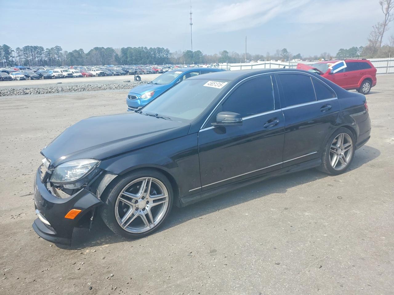 2011 Mercedes-benz C 300 Black vin: WDDGF5EB9BA473273
