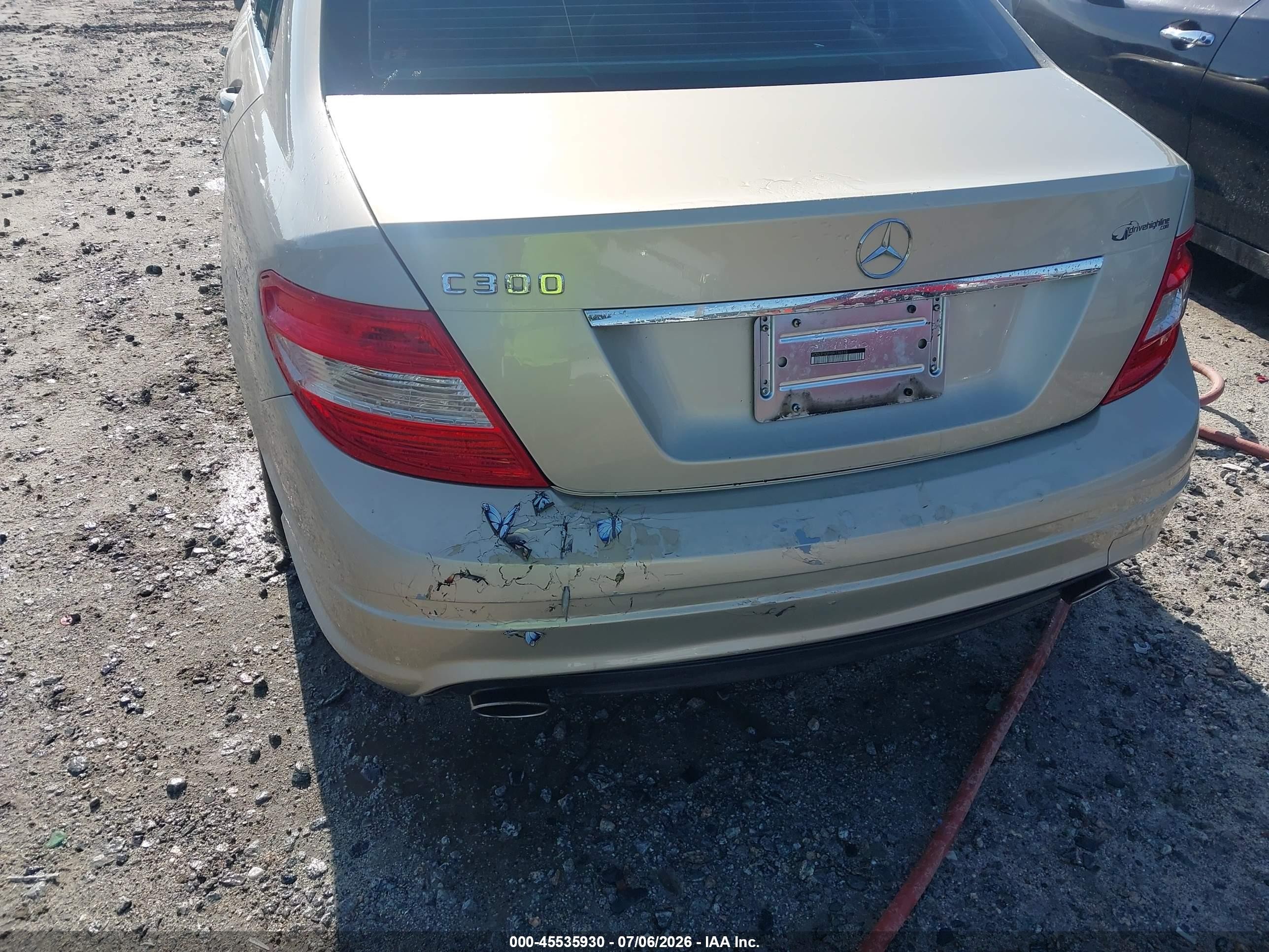 2011 Mercedes-benz C 300 Sport Tan vin: WDDGF5EB9BR136510