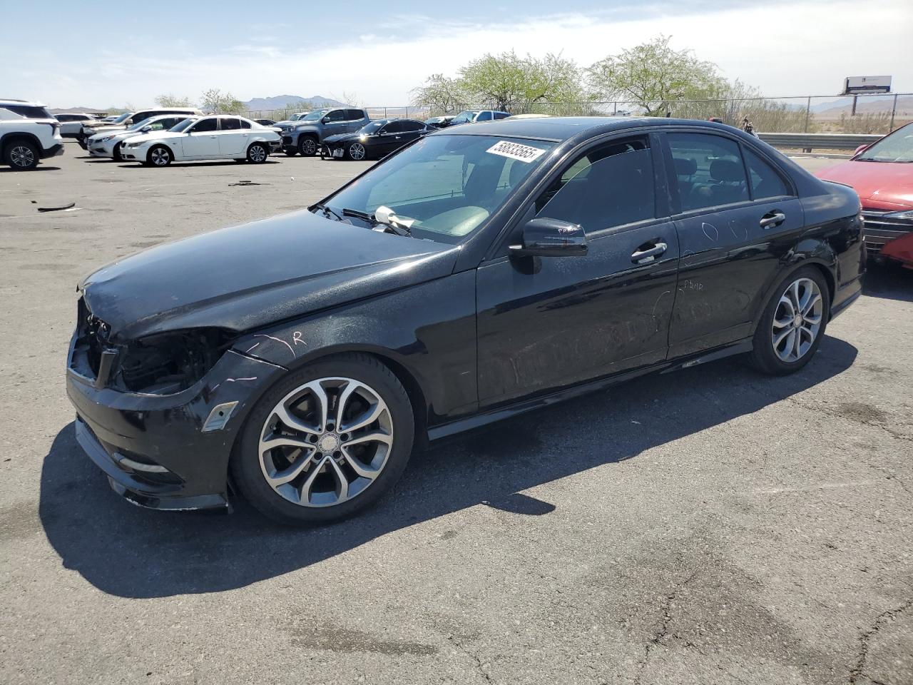 2011 Mercedes-benz C 300 Black vin: WDDGF5EB9BR160466