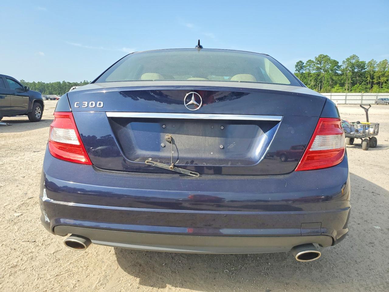 2010 Mercedes-benz C 300 Blue vin: WDDGF5EBXAR089485