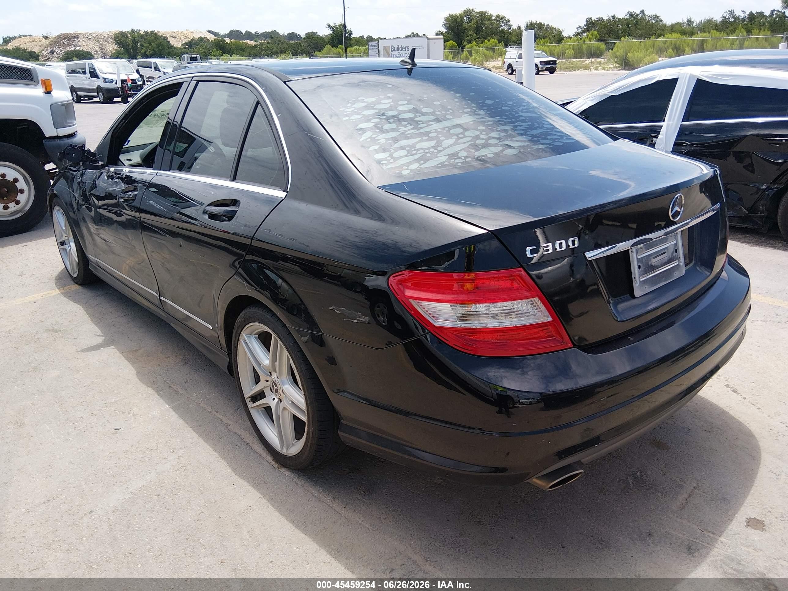 2010 Mercedes-benz C 300 Luxury/sport Black vin: WDDGF5EBXAR092211