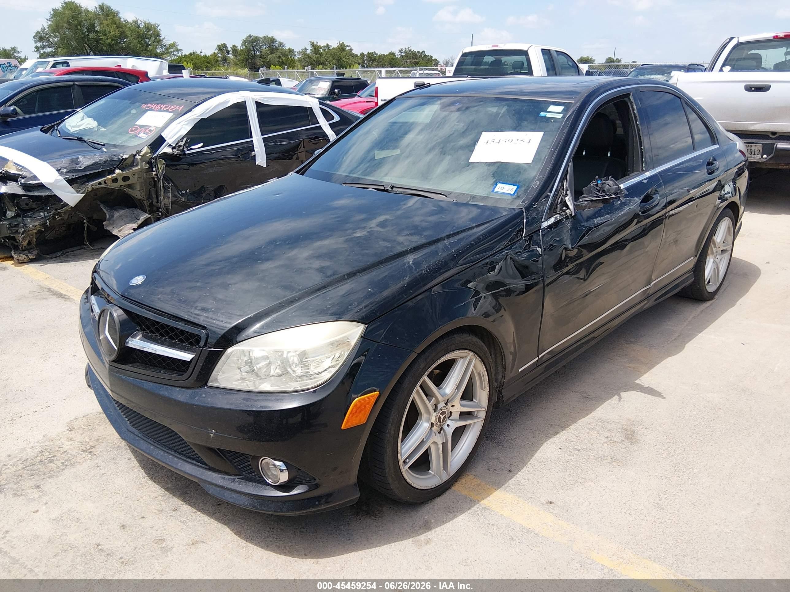 2010 Mercedes-benz C 300 Luxury/sport Black vin: WDDGF5EBXAR092211