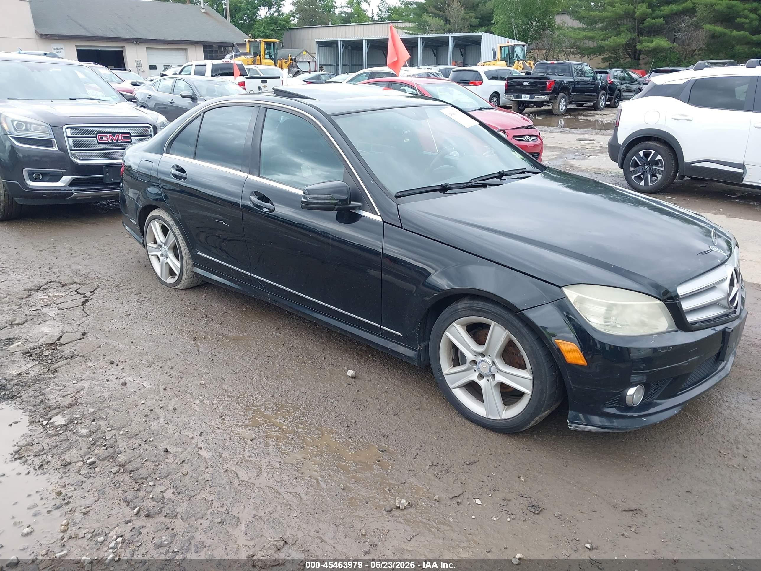 2010 Mercedes-benz C 300 Luxury/sport Black vin: WDDGF5EBXAR096887