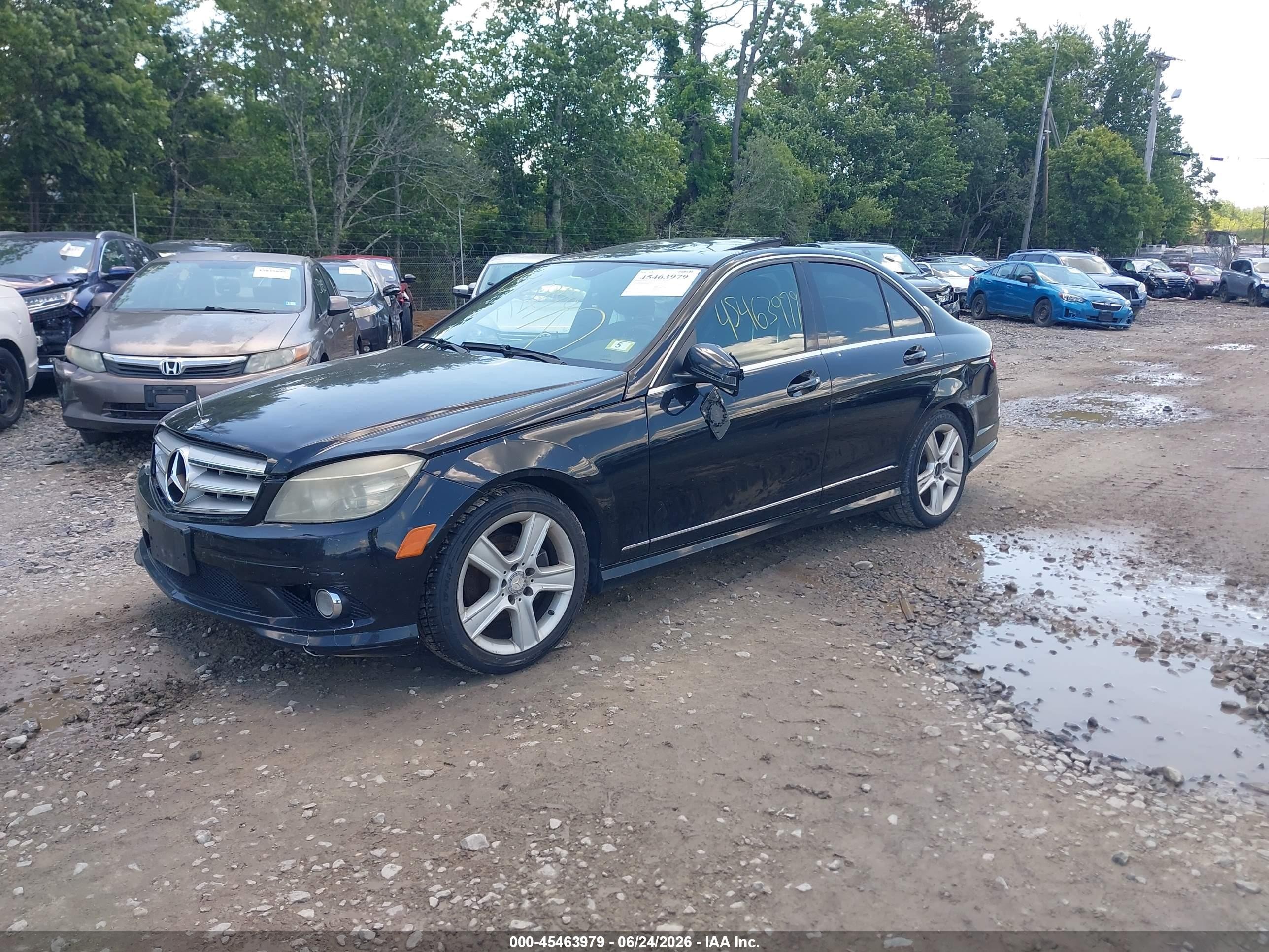 2010 Mercedes-benz C 300 Luxury/sport Black vin: WDDGF5EBXAR096887