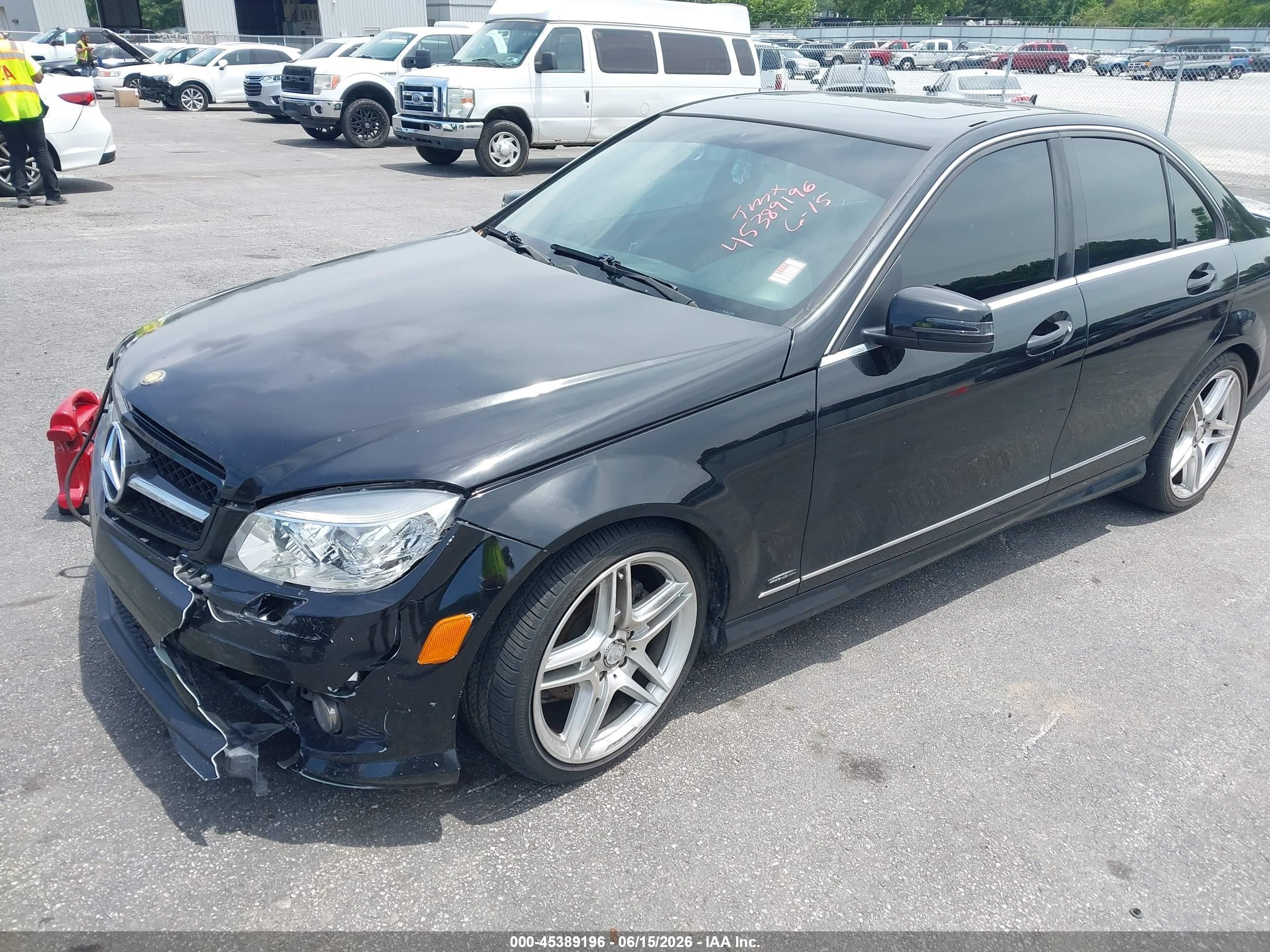 2010 Mercedes-benz C 300 Luxury/sport Black vin: WDDGF5EBXAR101506