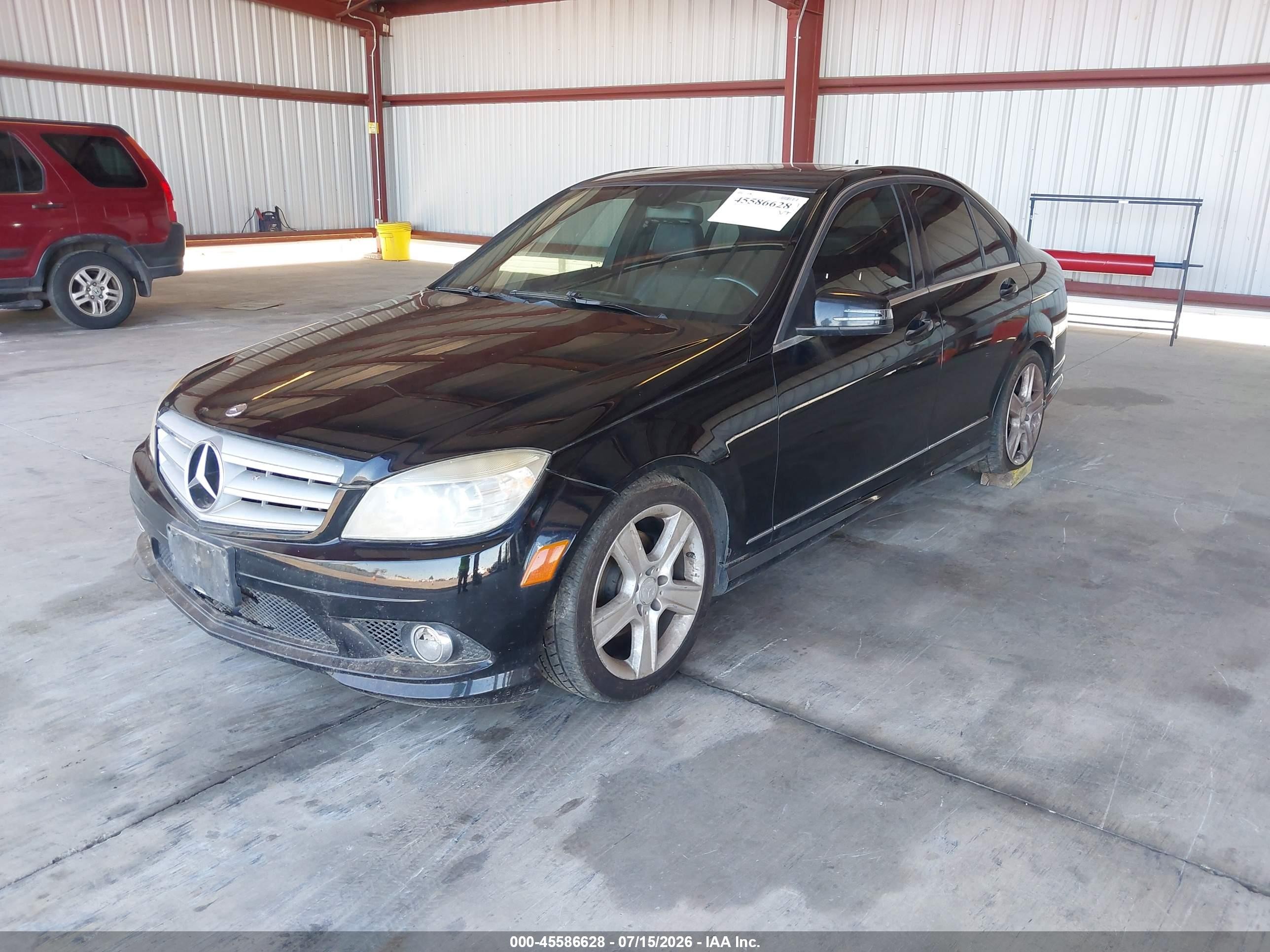 2010 Mercedes-benz C 300 Black vin: WDDGF5EBXAR112716