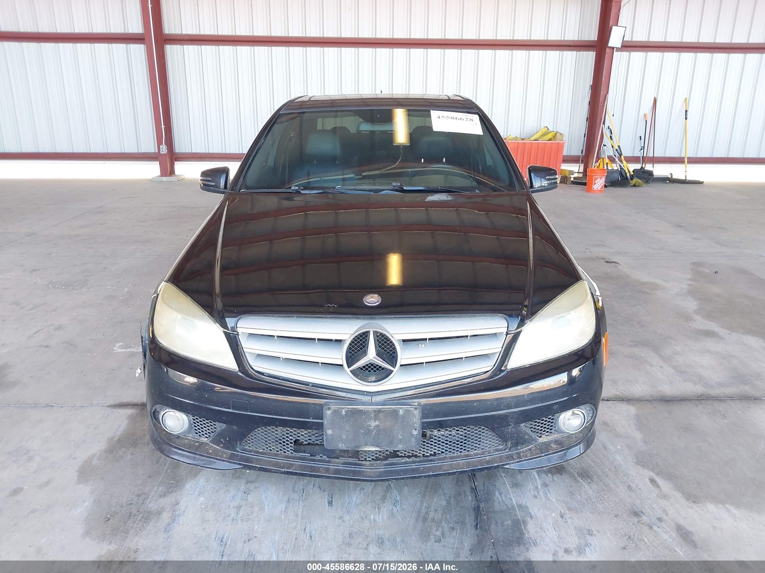 2010 Mercedes-benz C 300 Black vin: WDDGF5EBXAR112716