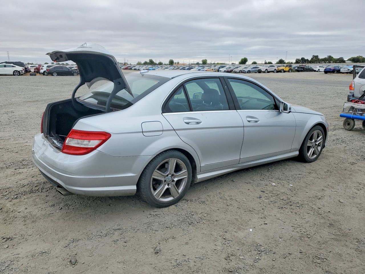2010 Mercedes-benz C 300 Silver vin: WDDGF5EBXAR121058