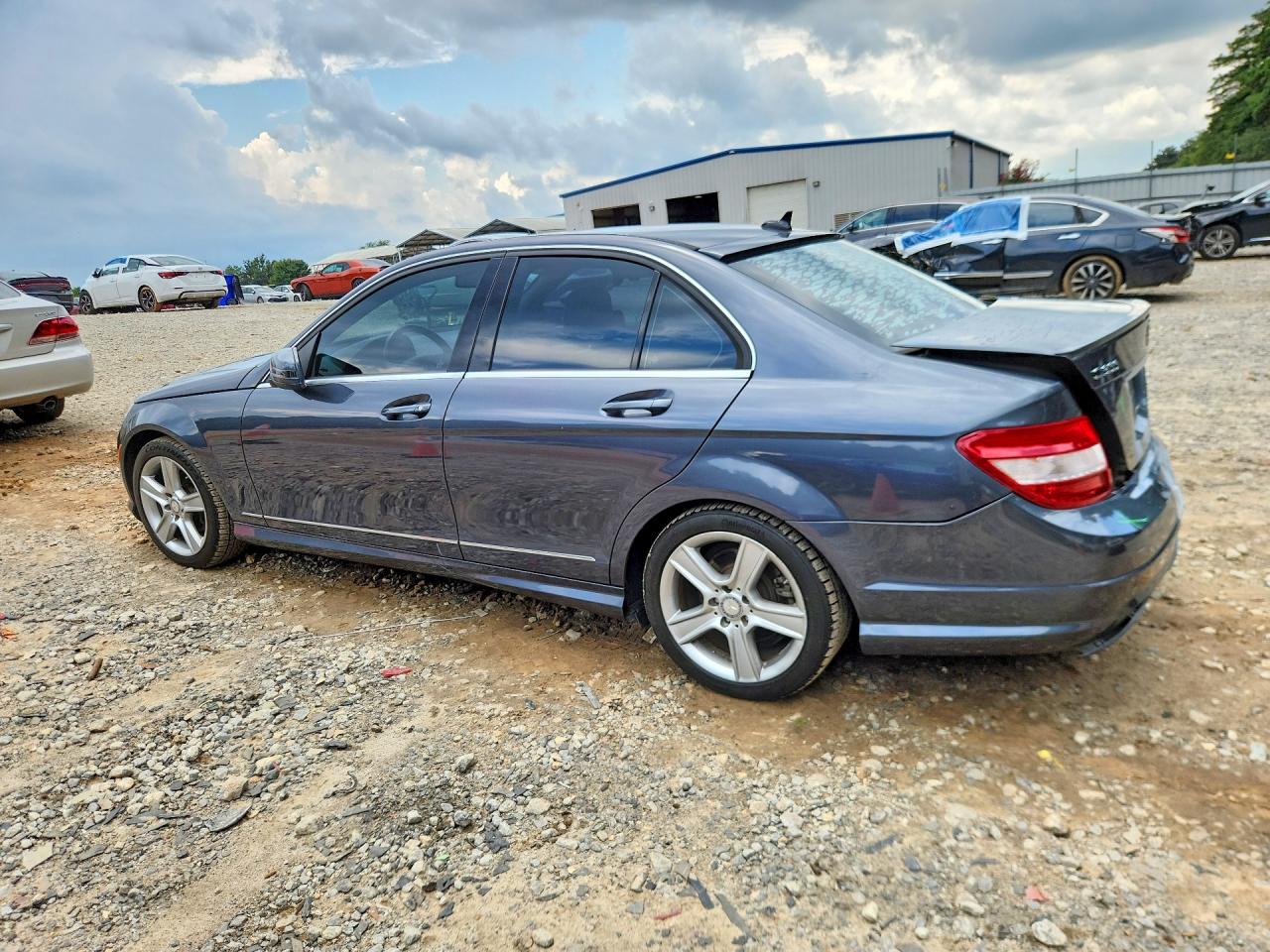 2010 Mercedes-benz C 300 Gray vin: WDDGF5EBXAR128740