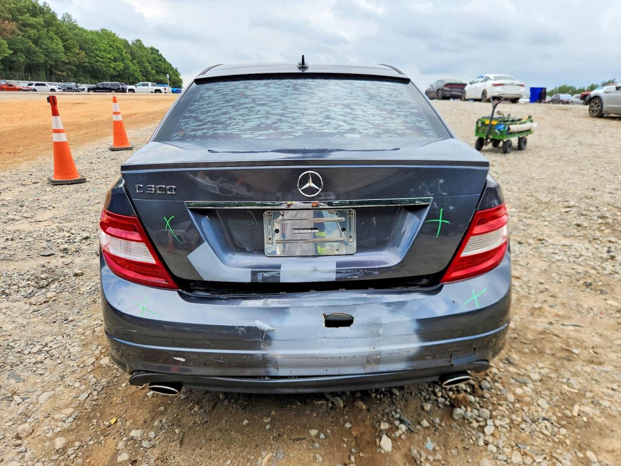 2010 Mercedes-benz C 300 Gray vin: WDDGF5EBXAR128740