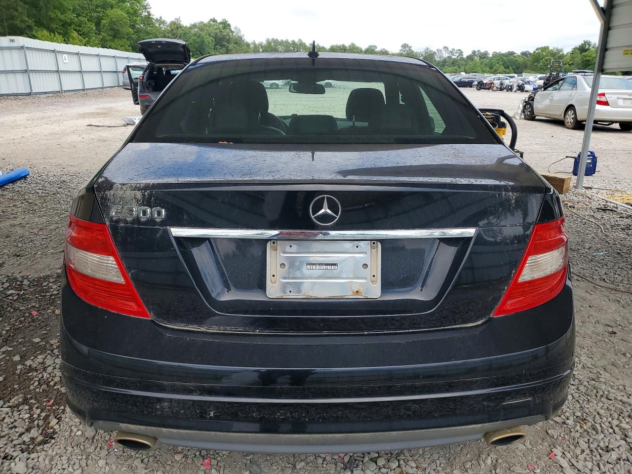 2011 Mercedes-benz C 300 Black vin: WDDGF5EBXBF653011