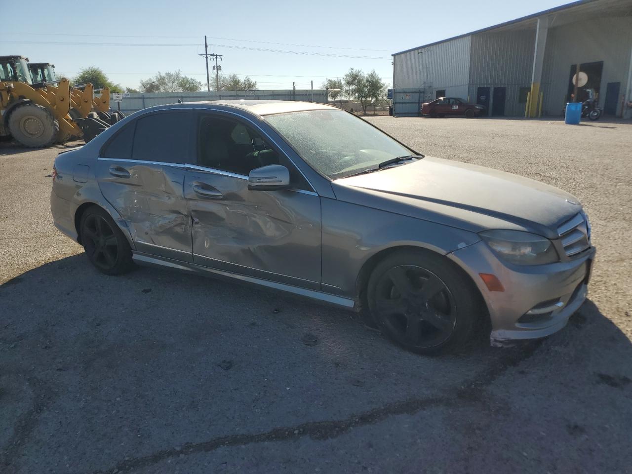 2011 Mercedes-benz C 300 Silver vin: WDDGF5EBXBR153414