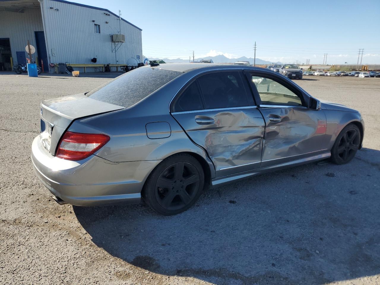 2011 Mercedes-benz C 300 Silver vin: WDDGF5EBXBR153414