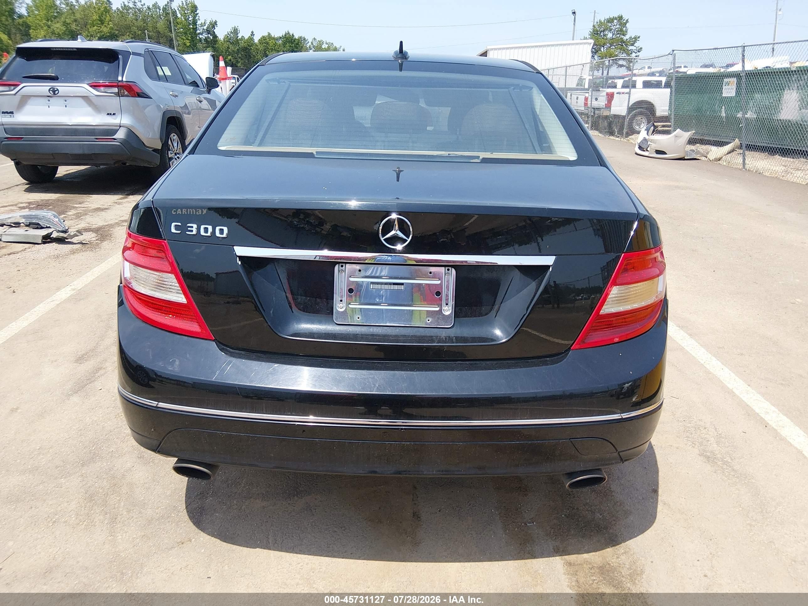 2011 Mercedes-benz C 300 Luxury/sport Black vin: WDDGF5EBXBR158774