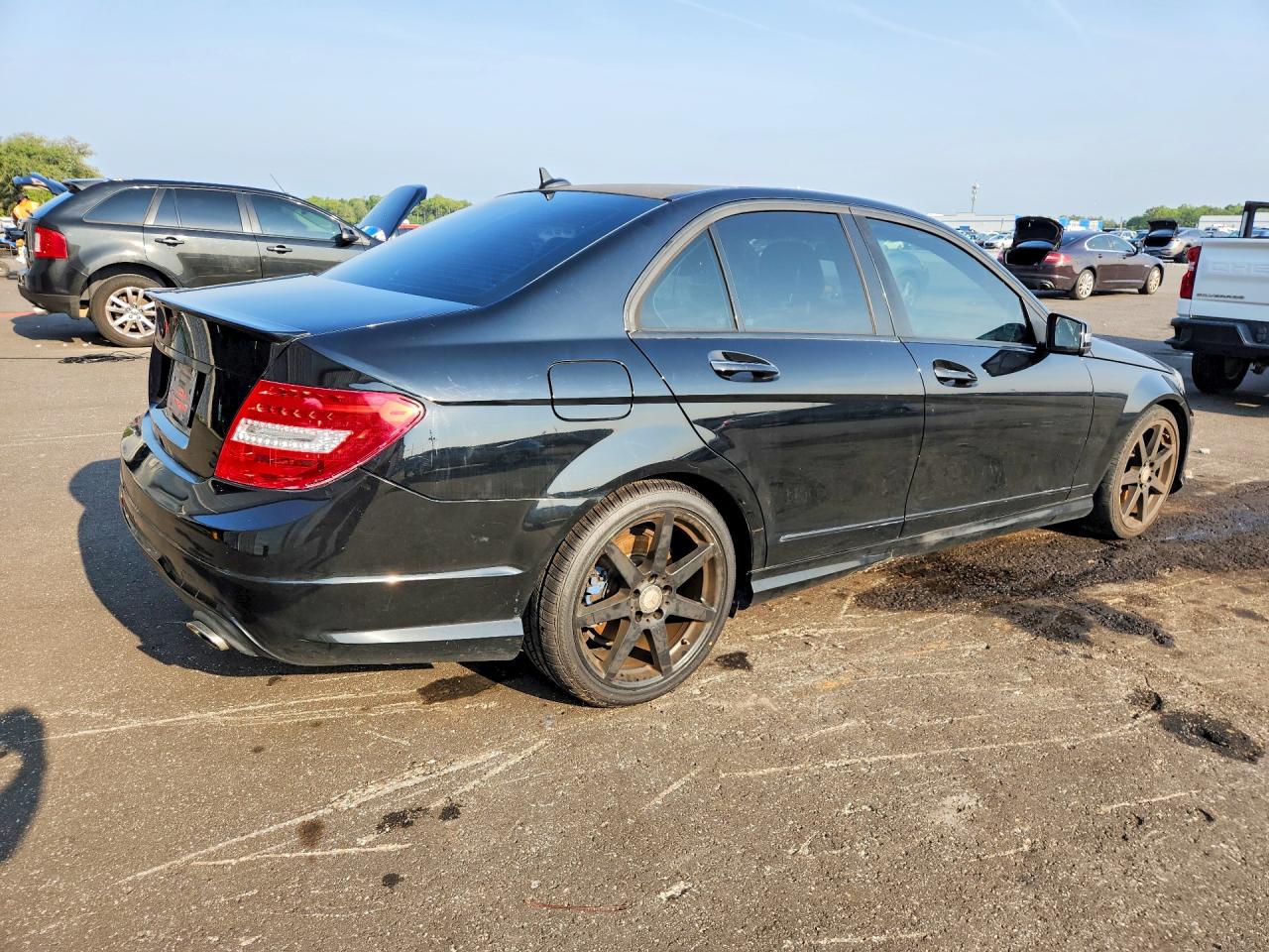 2013 Mercedes-benz C 350 Черный vin: WDDGF5HB5DA854326