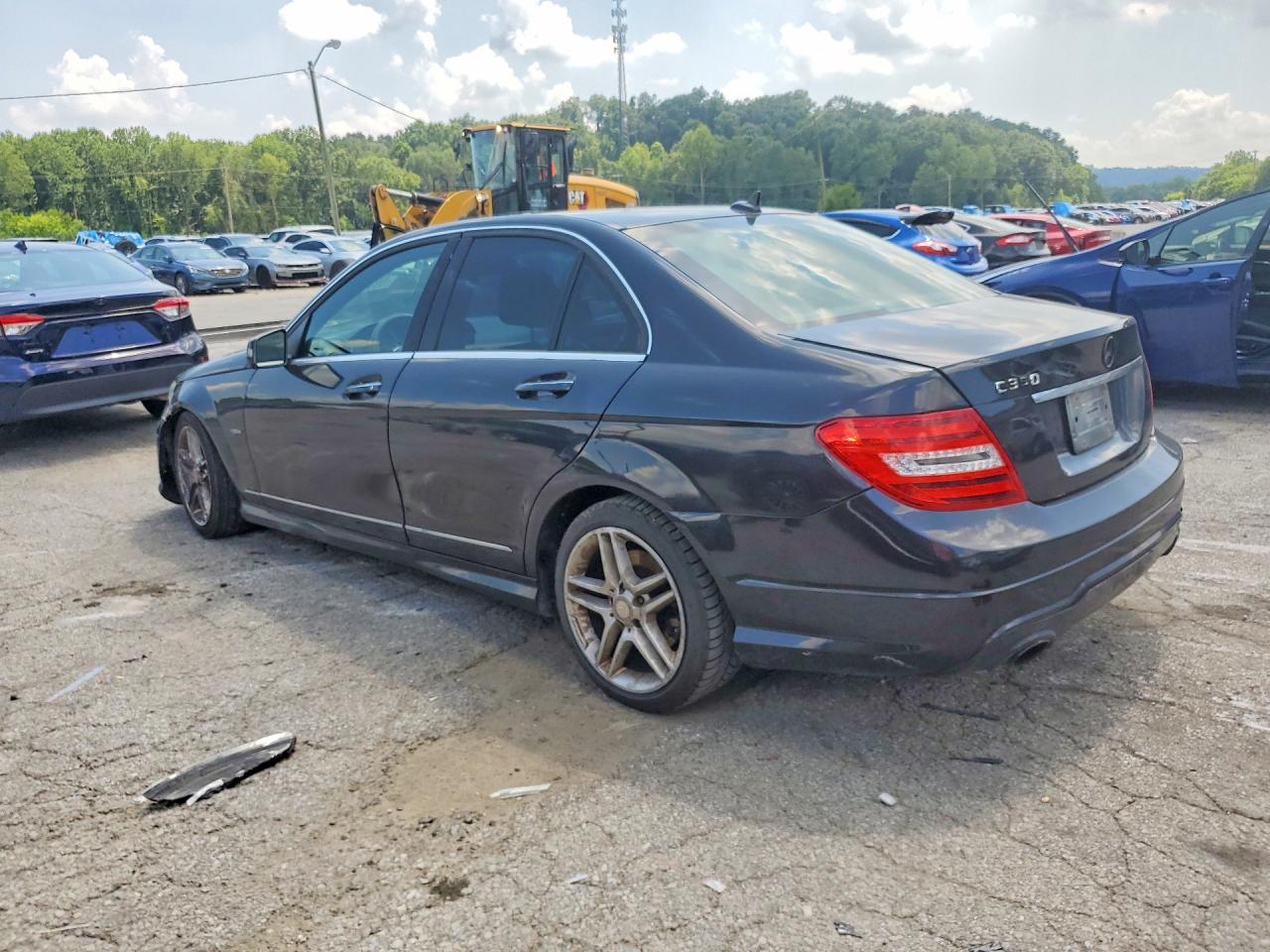 2012 Mercedes-benz C 350 Black vin: WDDGF5HB6CR218904