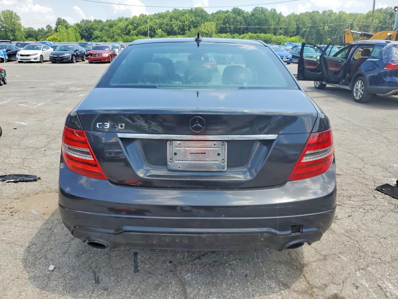 2012 Mercedes-benz C 350 Black vin: WDDGF5HB6CR218904