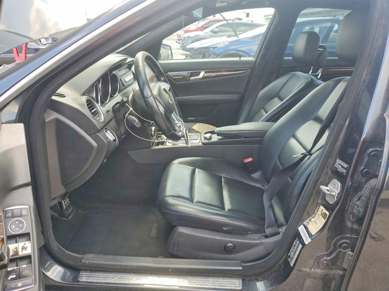 2012 Mercedes-benz C 350 Black vin: WDDGF5HB6CR218904