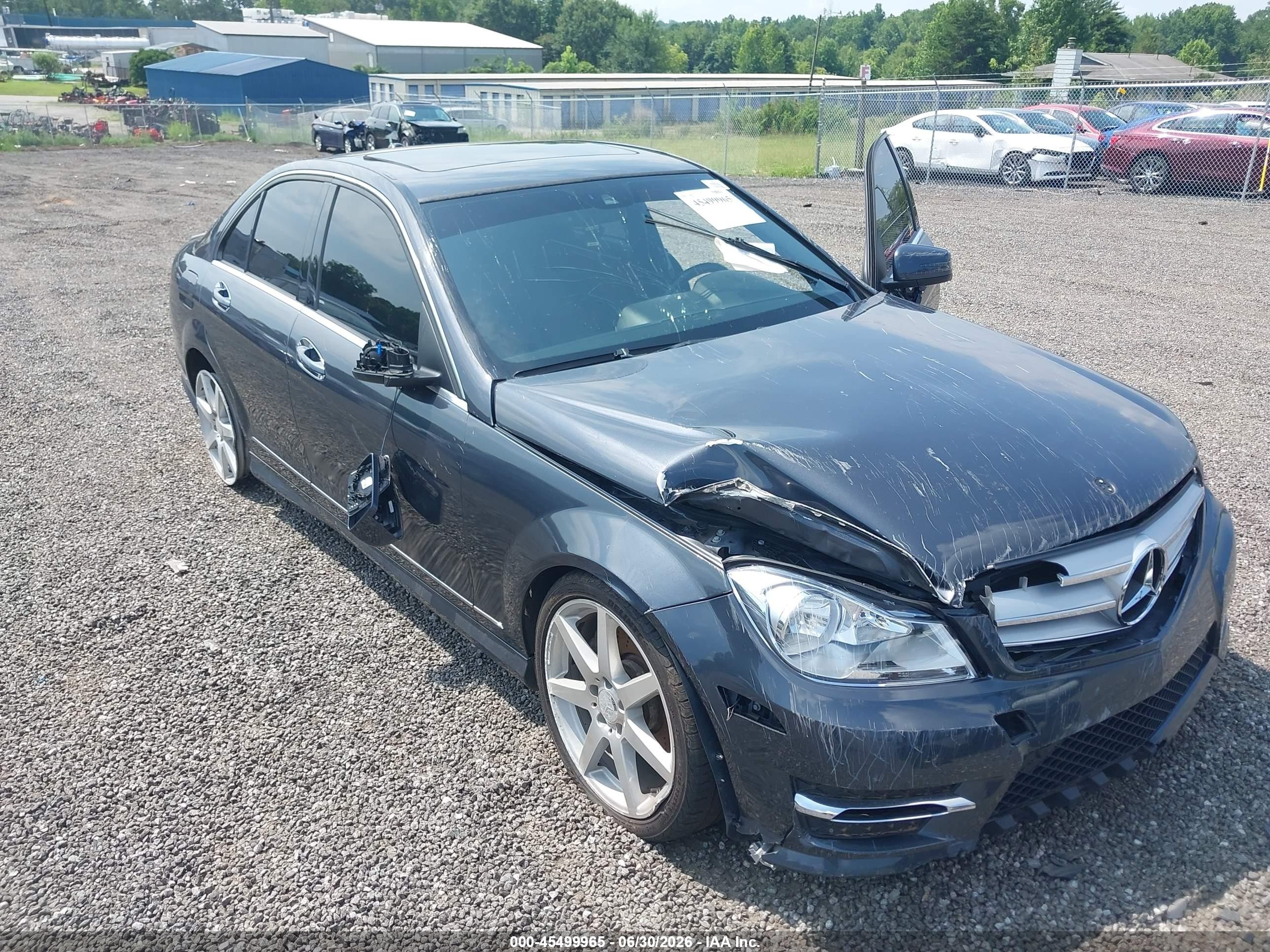 2013 Mercedes-benz C 350 Sport Blue vin: WDDGF5HB8DR259164