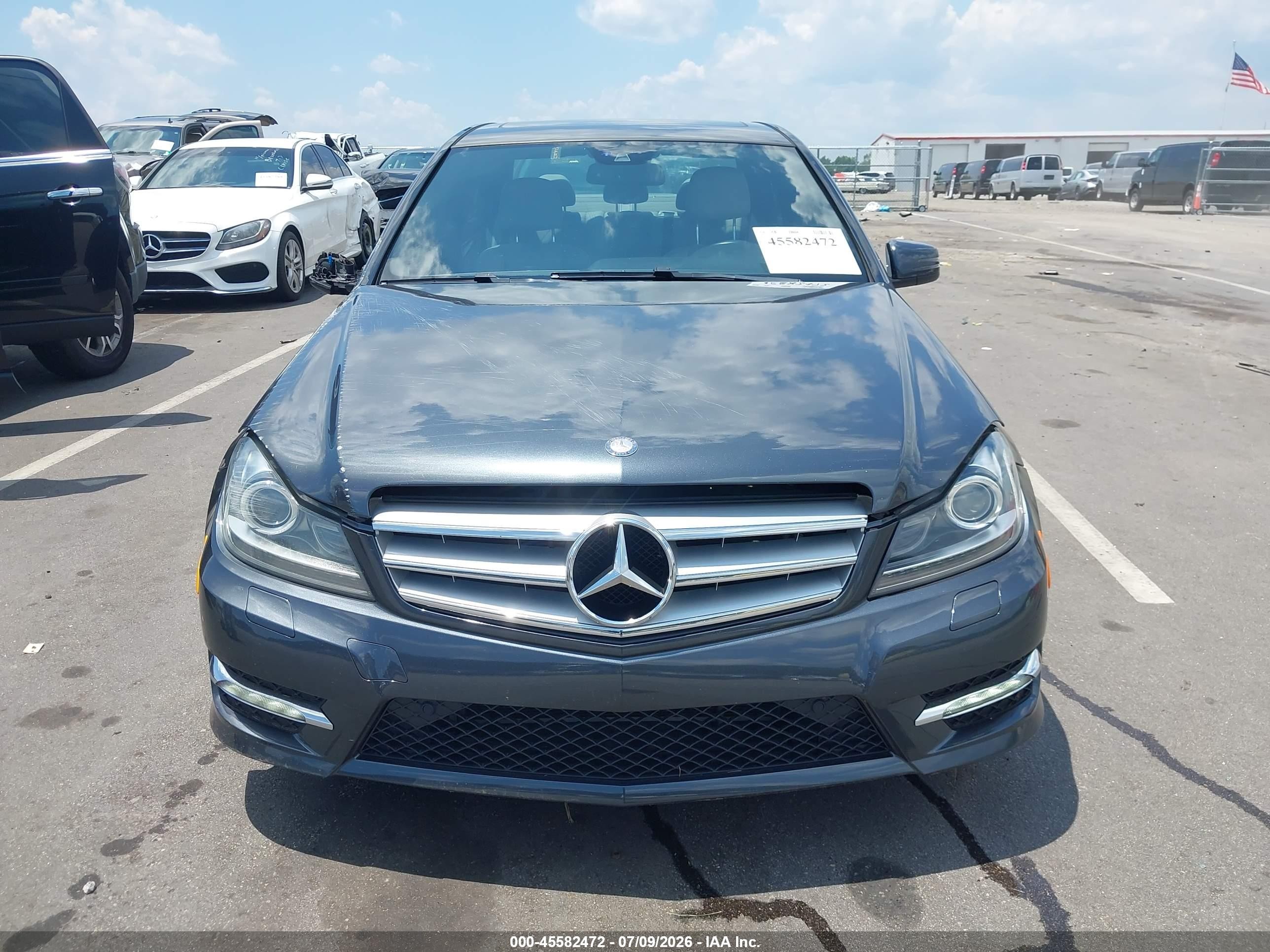 2013 Mercedes-benz C 350 Sport Black vin: WDDGF5HB9DR277866