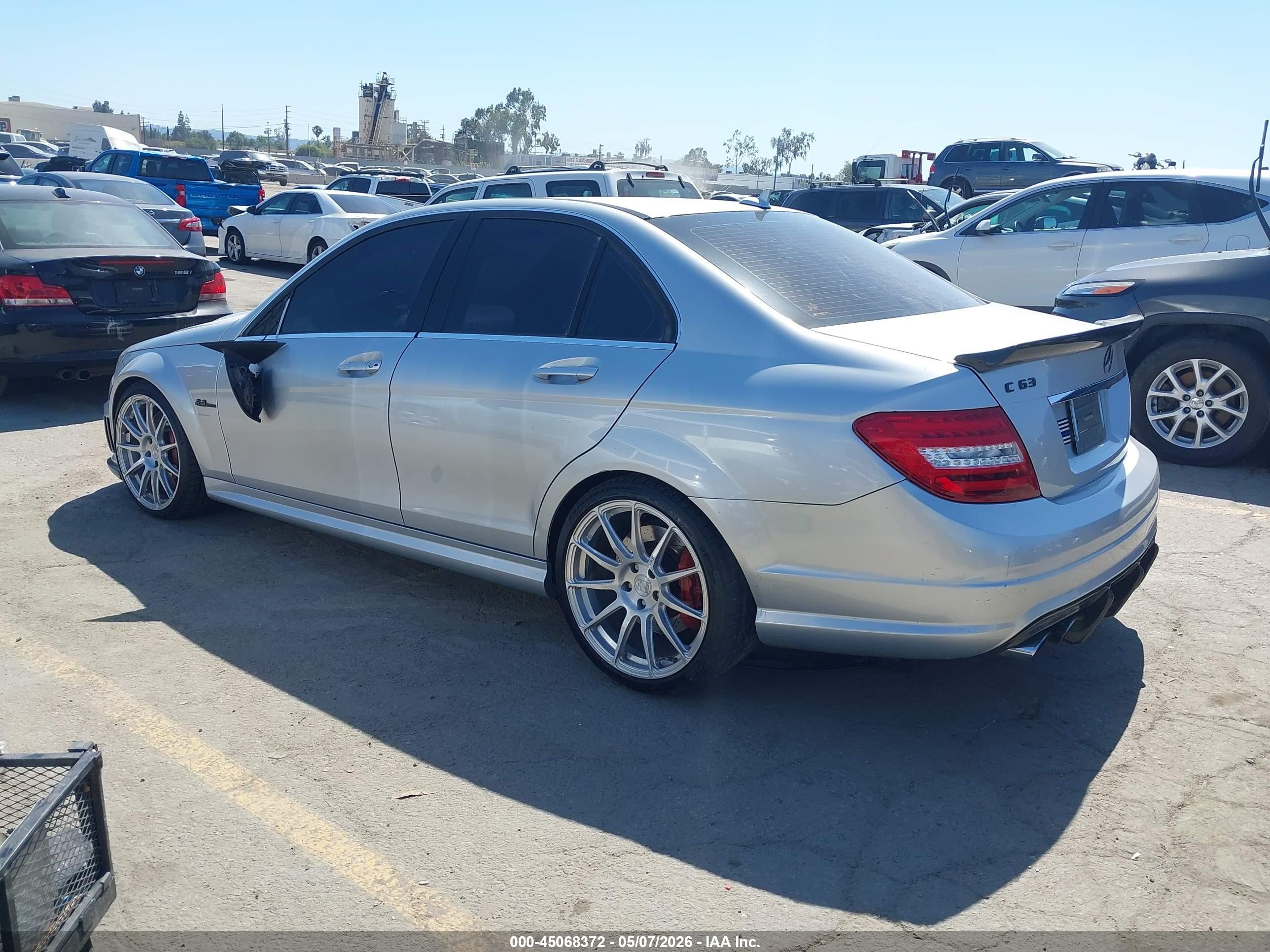 2009 Mercedes-benz C 63 Amg Silver vin: WDDGF77X09F304616