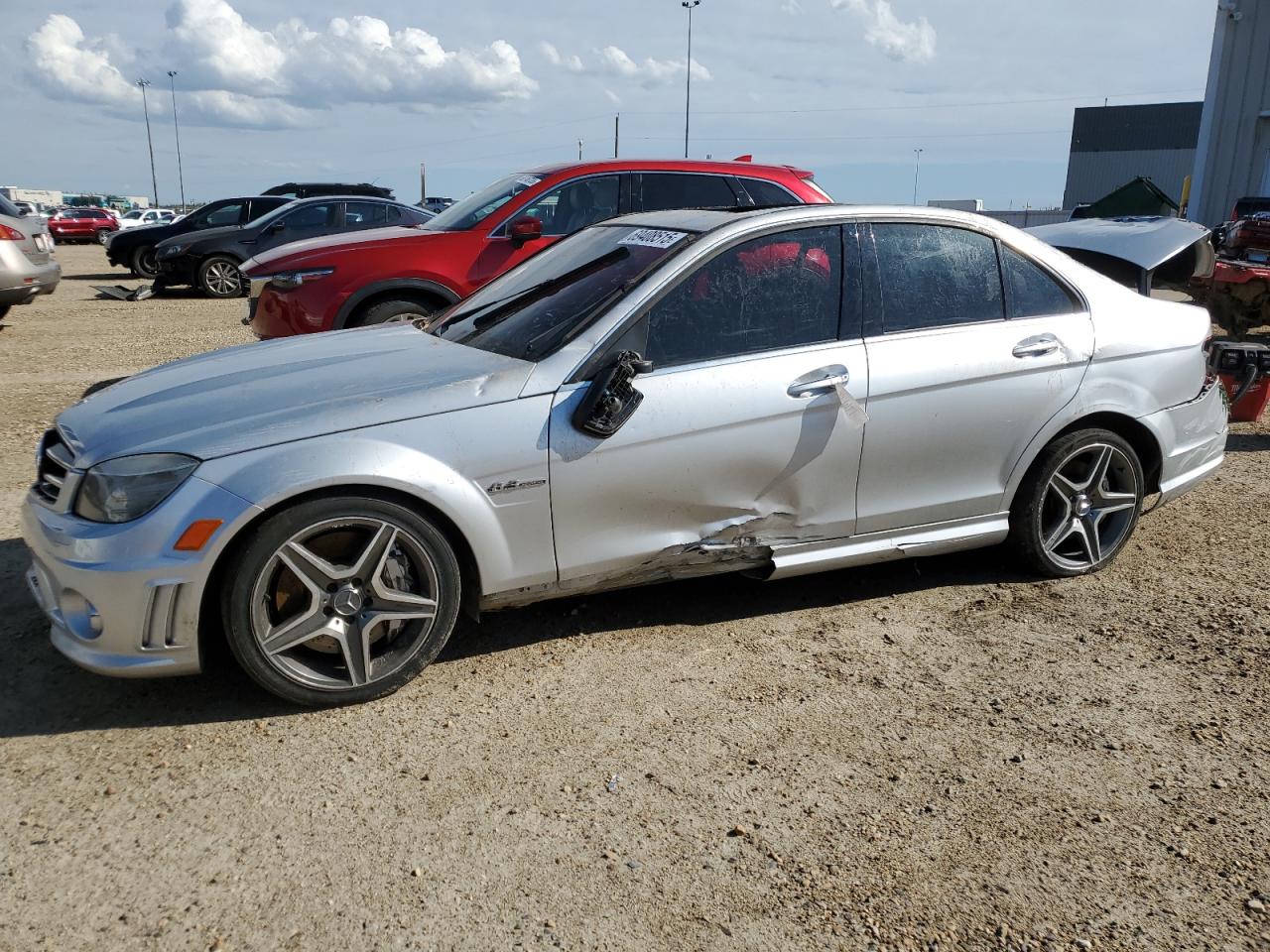 2009 Mercedes-benz C 63 Amg Серебряный vin: WDDGF77X39F224453