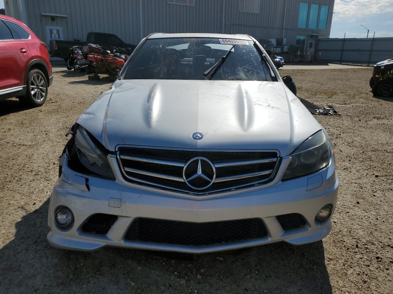 2009 Mercedes-benz C 63 Amg Серебряный vin: WDDGF77X39F224453