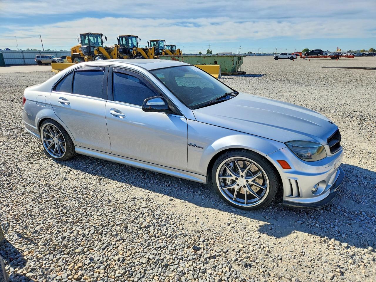 2009 Mercedes-benz C 63 Amg Silver vin: WDDGF77X39F235887