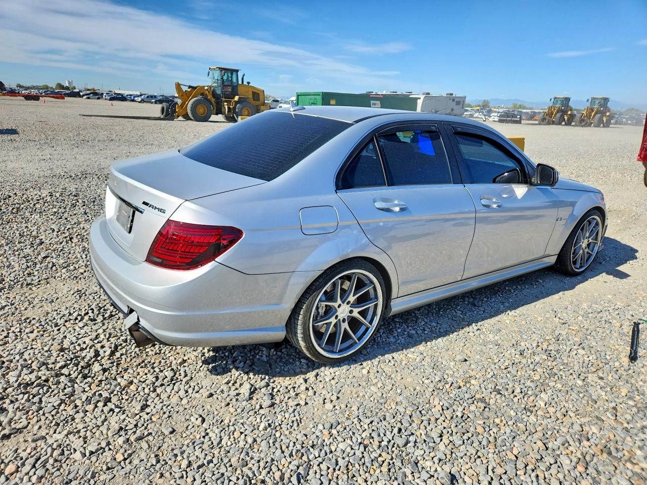 2009 Mercedes-benz C 63 Amg Silver vin: WDDGF77X39F235887