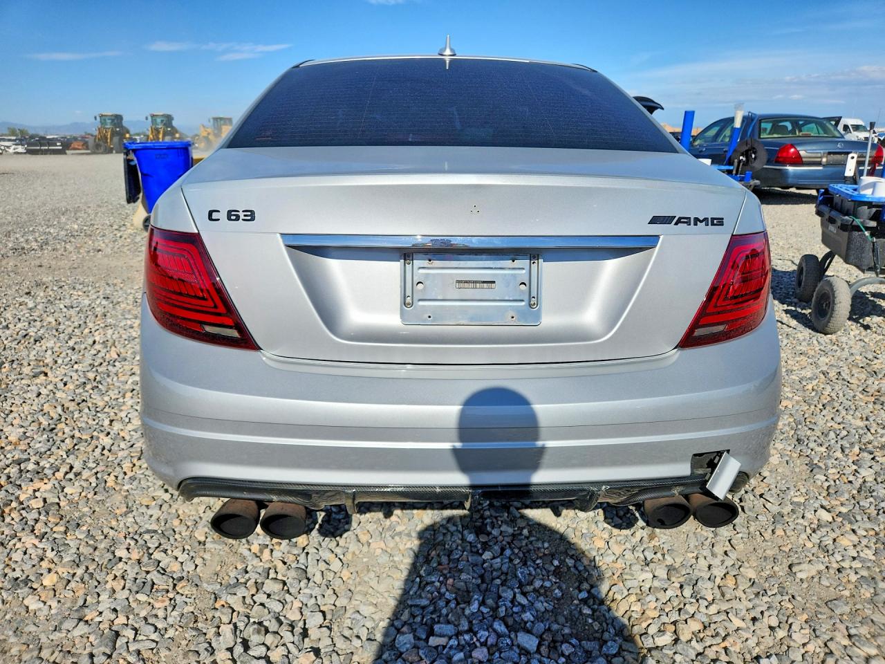 2009 Mercedes-benz C 63 Amg Silver vin: WDDGF77X39F235887