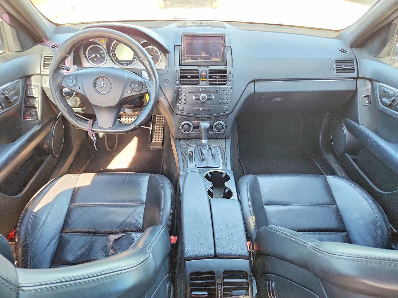 2009 Mercedes-benz C 63 Amg Silver vin: WDDGF77X39F235887