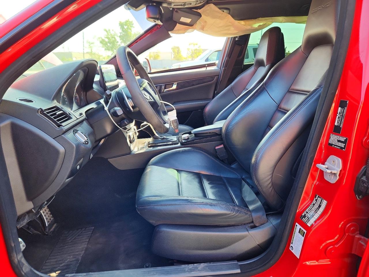 2009 Mercedes-benz C 63 Amg Red vin: WDDGF77X39F246811