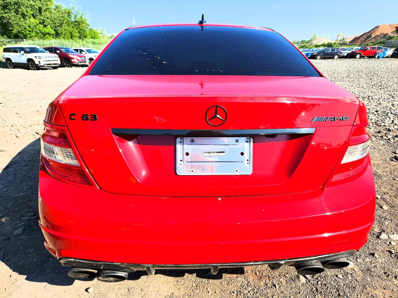 2009 Mercedes-benz C 63 Amg Red vin: WDDGF77X39F246811