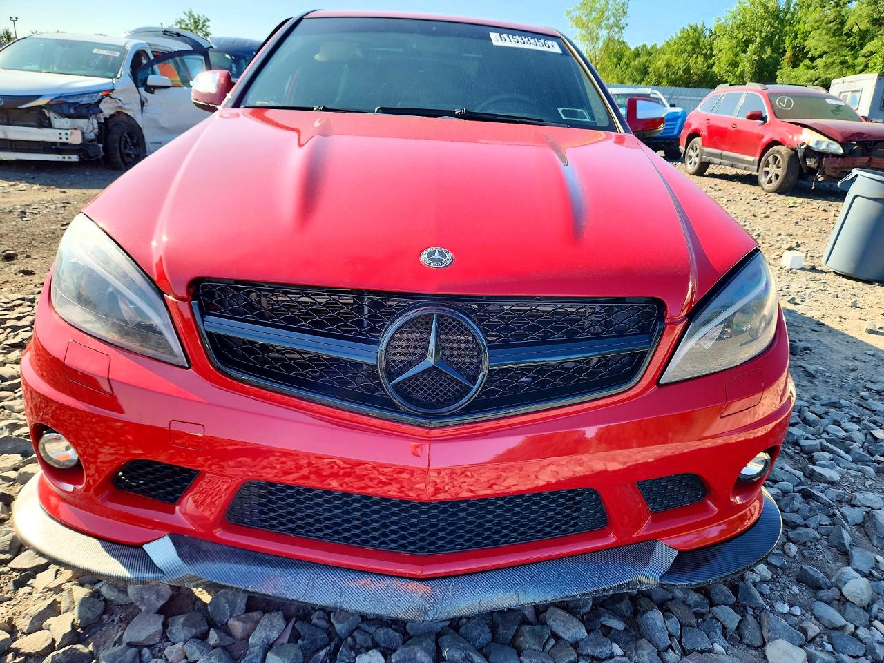2009 Mercedes-benz C 63 Amg Red vin: WDDGF77X39F246811