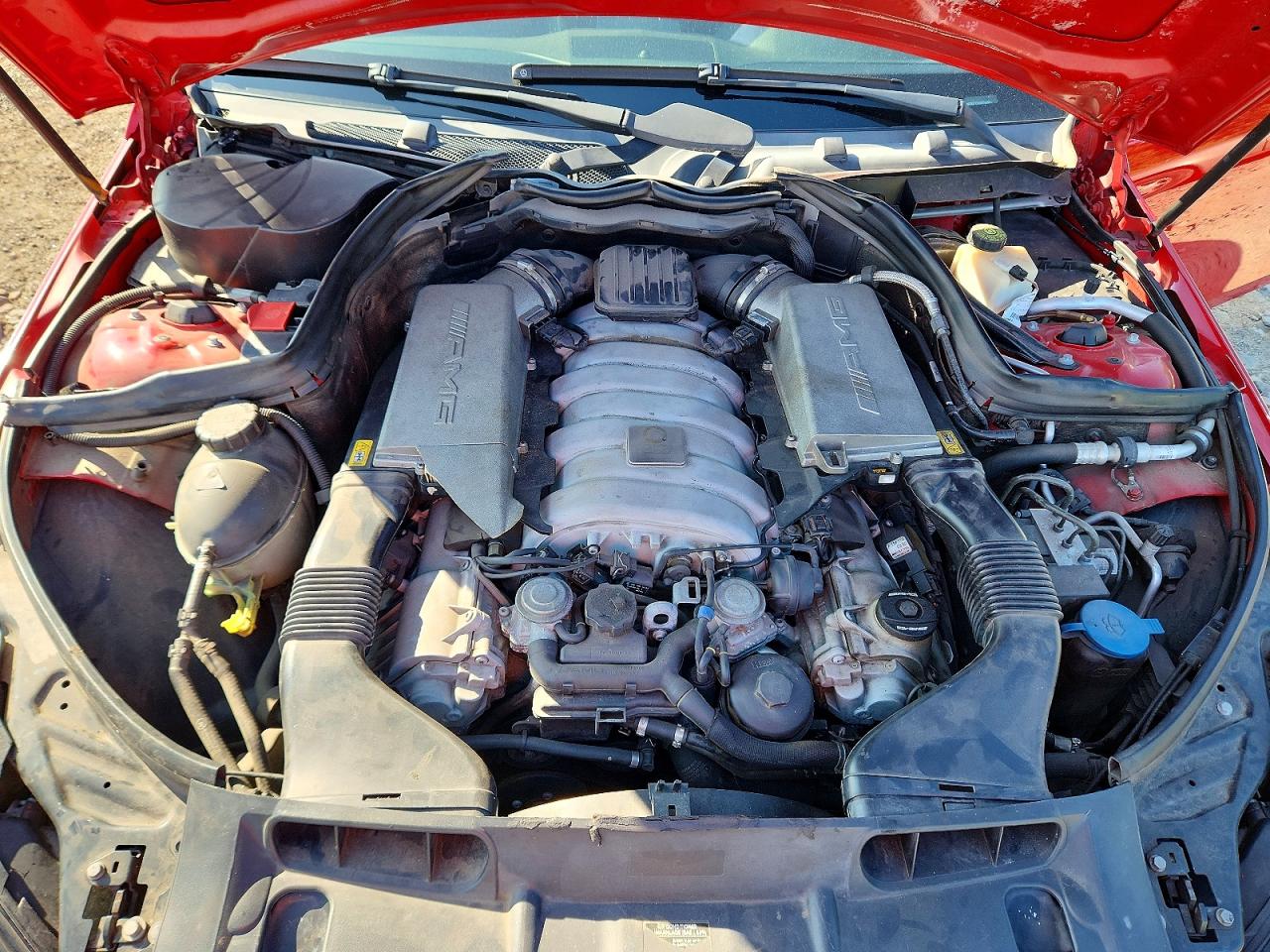 2009 Mercedes-benz C 63 Amg Red vin: WDDGF77X39F246811