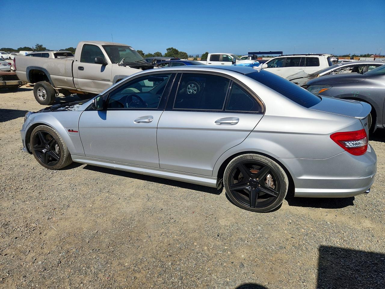 2009 Mercedes-benz C 63 Amg Silver vin: WDDGF77X79F220423