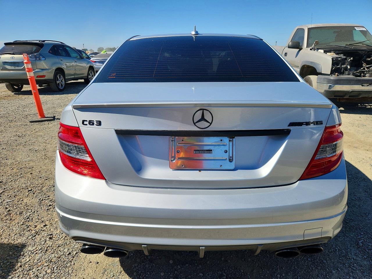 2009 Mercedes-benz C 63 Amg Silver vin: WDDGF77X79F220423