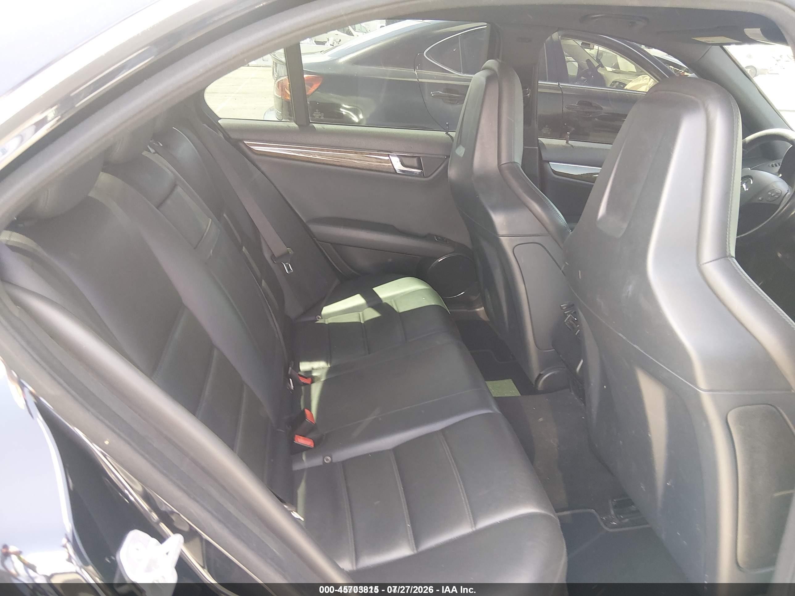 2009 Mercedes-benz C 63 Amg   Black vin: WDDGF77X89F204294