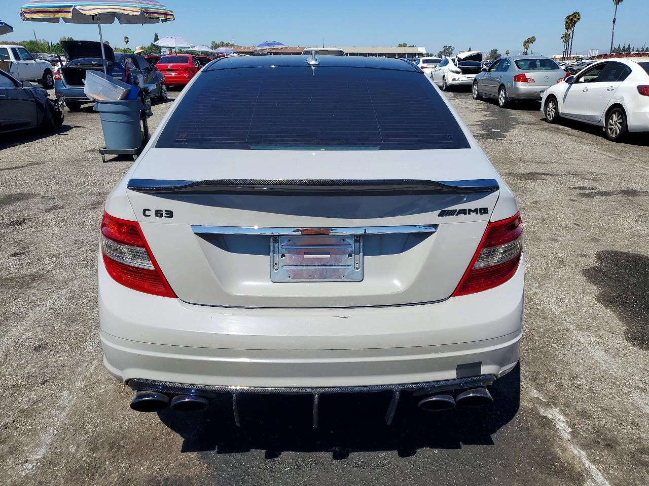 2009 Mercedes-benz C 63 Amg Gray vin: WDDGF77X89F240082