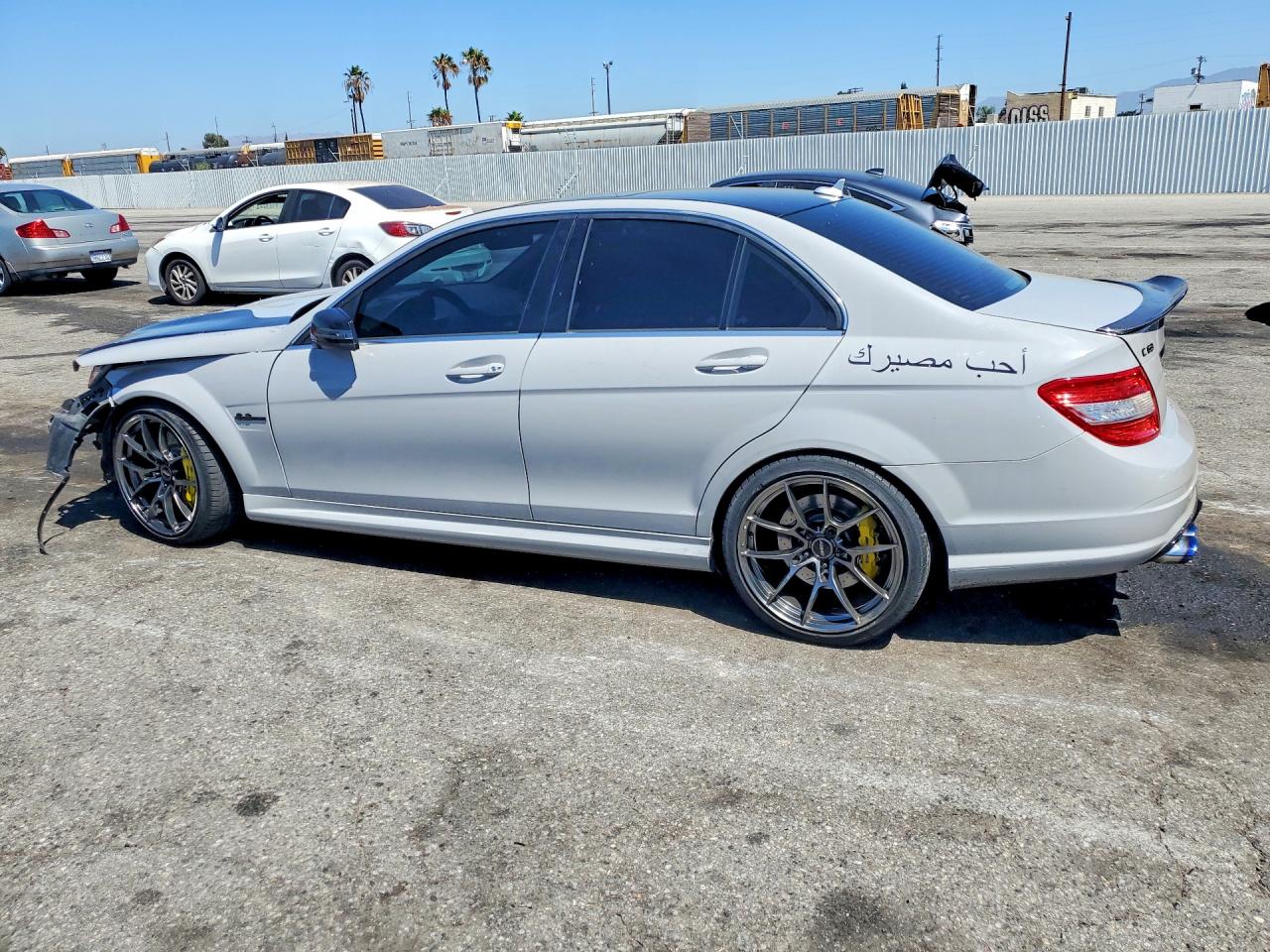 2009 Mercedes-benz C 63 Amg Gray vin: WDDGF77X89F240082